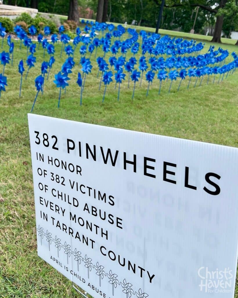 382 Pinwheels in honor of CAPM